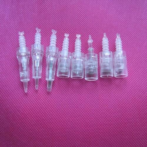 10pcs/lot bayonet port micro needles cartridge for auto derma tool replacement micro nano needle tips for auto derma pen