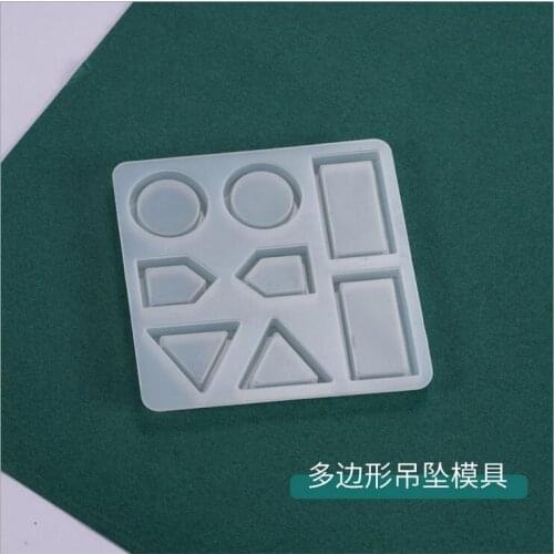 2020 New Transparent Silicone Mould Resin Decorative Craft DIY Polygon pendant holder Mold epoxy resin molds for jewelry