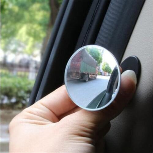 2021 May new Single small round mirror on car door side Auxiliary mirror with wide field of view Frameless glass mirror