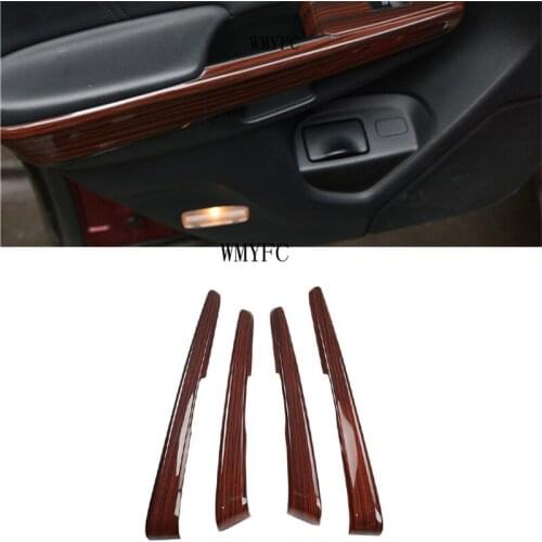 4Pcs/set Car Interior Door Handle Side Strips Stickers Carbon Fiber Style Accessories For Honda Accord 8th 2008-2012
