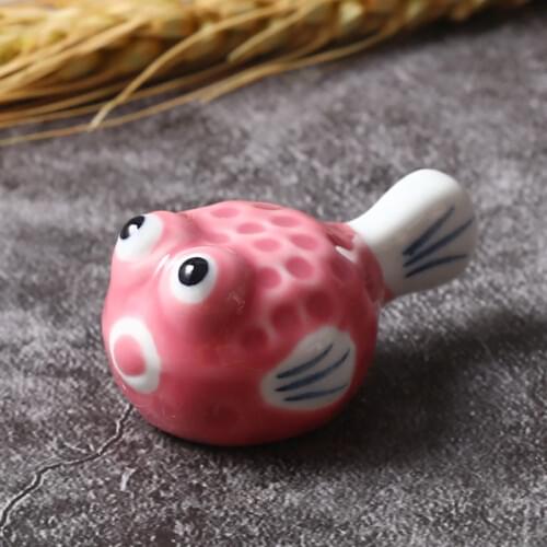 5pcs Lucky Fish Chopsticks Holder Japanese Ceramic Chopsticks Care Ceramic Japan Lucky Bird Home Hotel Chopsticks Stand Cute