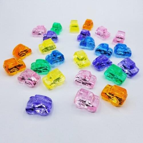 60PCS/Lot Acrylic Crystal Car Pawn Stone Chessman Game Pieces For Board Game Accessories Multi Colors
