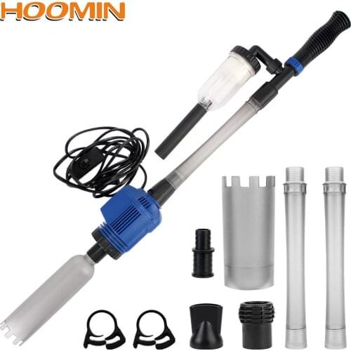 Aquarium Siphon Operated Cleaner Fish Tank Sand Washer Electric Siphon Filter Vacuum Gravel Water Changer US Plug