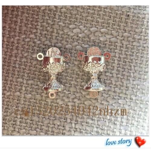 Goblet center rosary centerpiece as connector