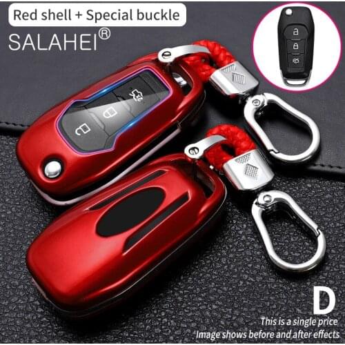 Car Key Case Cover Protection For Ford Fusion Fiesta Escort Mondeo Everest Ranger Accessories Car Keychain Key Cover Cap Holder