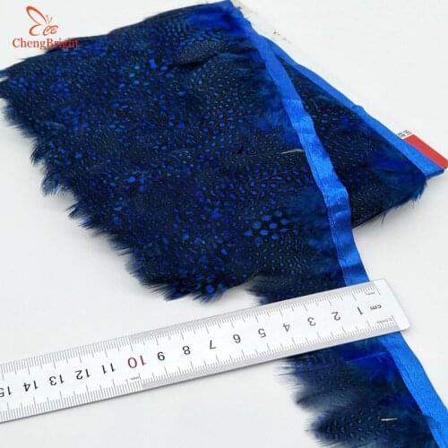 ChengBright Wholesale 10Yards Sapphire Pheasant Feather Trims Wedding Dress Skirt Party Clothing Decoration Craft Feather Ribbon