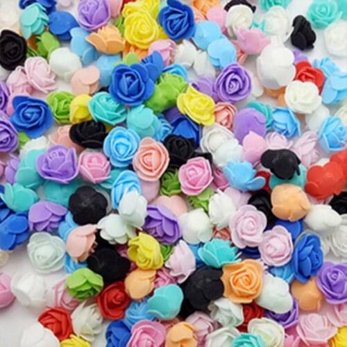 500pcs 2.5CM mini PE foam rose head artificial flower handmade rose head DIY weddin home decoration holiday party supplies