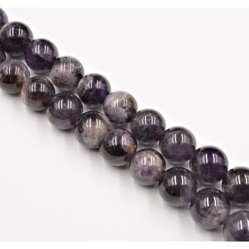 Natural Stone Dark Purple Amethysts Crystals Round Beads Wholesale Loose Beads for Jewelry Making DIY 4-12mm Free Shipping
