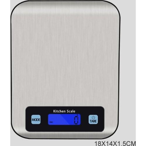 5kg/1g Kitchen Digital Scales Stainless Steel Electronic LCD Display Balance Scale Household Food Cooking Weight Measuring Tool