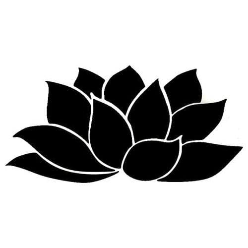 LLY-1731 New Design Fashion Style Lotus Modeling Car Stickers PVC Fashion Auto Motorcycle Waterproof Creativity Car Decals