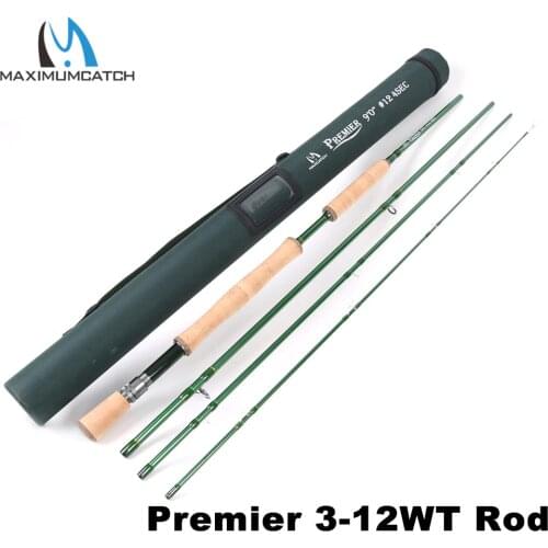 Maximumcatch 3-12WT Fly Rod Carbon Fiber Fast Action Fly Fishing Rod With Cordura Tube Fly Fishing Rod