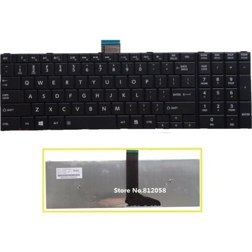 SSEA New US Keyboard For Toshiba Satellite L50 C50 C50D L50-A C50-A S50 S55 L70 L75 C70 C75 laptop black Keyboard