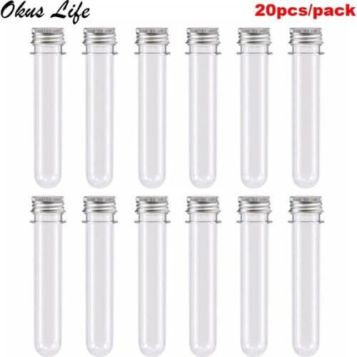 New 20pcs/lot 40ml Plastic Test Tube Skittles Candy Box Baby Shower Handmade Candy Box Birthday Party Decor Christmas Gift Box