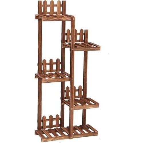 Madera Saksi Standi Estante Para Plantas For Plantenrekken Pot Stojaki Na Kwiaty Outdoor Stand Balcony Flower Rack Plant Shelf