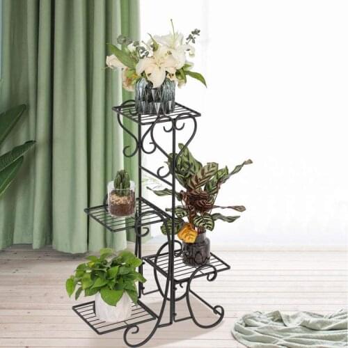 5 Tier Plant Stand Multiple Flower Pot Holder Shelves Planter Rack Storage Organizer Display For Indoor Garden Balcony