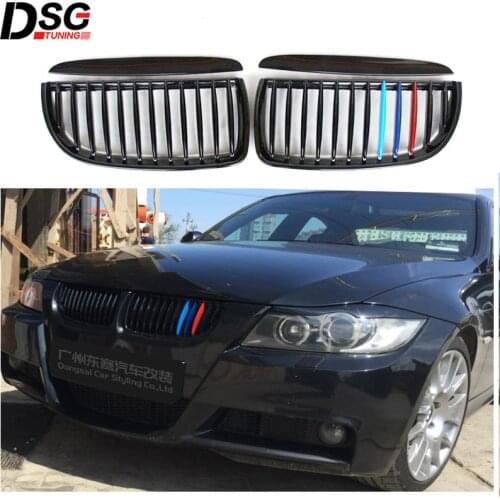 Front Bumper Kidney Grill for BMW 3 Series E90 E91 Pre-LCI 2005-2007 ABS Racing Grille