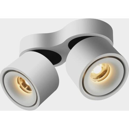 Dimmable Folding Rotating 360° LED Downlights 14W20W30W COB LED Ceiling Spot Lights AC85~265V LED Wall Lamps Indoor Lighting