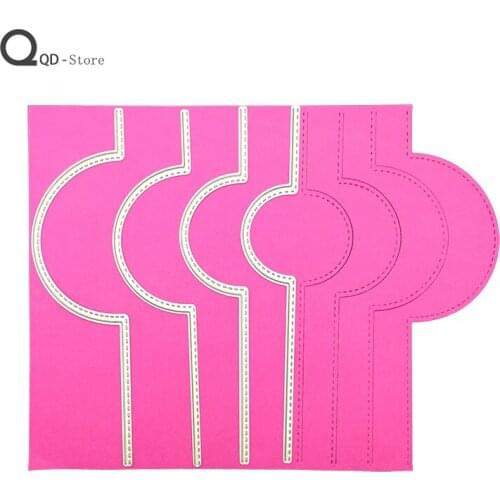 Scrapbooking Metal Cutting Dies Educational Geometry Four-Piece Set DIY Card Make Mould Model Craft Decoration New 2021