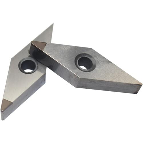 2PCS VNMA160404 CBN CNC carbide diamond Insert Lathe Turning Cutter external turning Tool