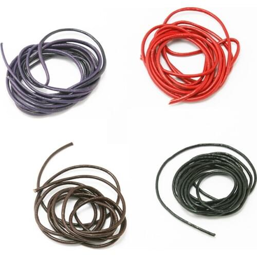 1.5mm 1m/pack Genuine Leather Cord Beading String Jewelry Findings For Jewelry Bracelet Necklace Making DIY
