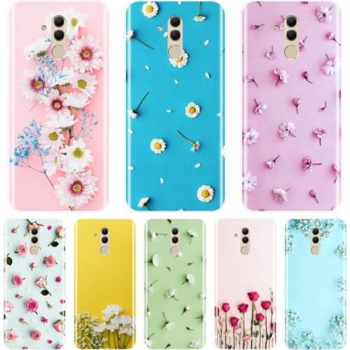 Back Cover For Huawei Mate 20 10 9 Pro Rose Flower Floral Yellow Pink Soft Silicone Phone Case For Huawei Mate 7 8 9 10 20 Lite