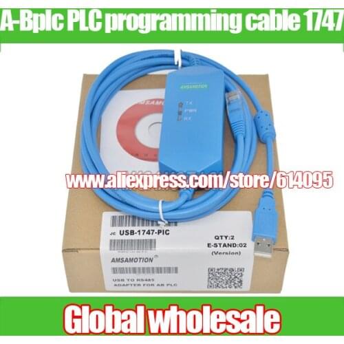 1pcs A-Bplc PLC programming cable 1747-PIC UIC for Allen-Bradley SLC / USB-1747-PIC compatible AB SLC data download cable