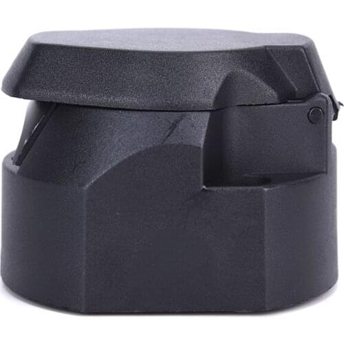 12V Towbar Towing Socket 7 Pin Round European standard Trailer Socket Black frosted materials Trailer Socket