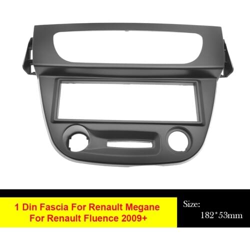 1Din Car Radio Stereo Fascia For RENAULT Megane 2008 - 2015 Panel For Fluence 2009+ Frame Mounting Dash Installation Bezel Trim