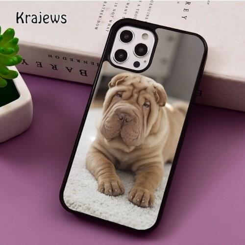 Shar Pei Dog Puppy phone Case For iPhone 5 SE 2020 6S 7 8 Plus 12 mini 11 Pro X XR XS Max Samsung S8 S9 S10 coque Cover