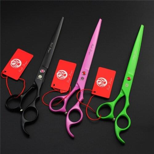Purple Dragon 8 inch Pet Shears Professinal hair Trimmer Kit Animal Pet Shaver Razor Grooming Clipper Cat Dog Hair Scissor