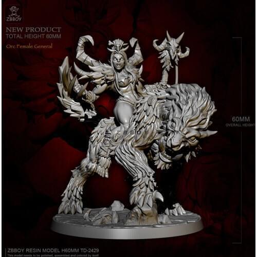 H65mm Resin model kits diy figure self-assembled TD-2429B