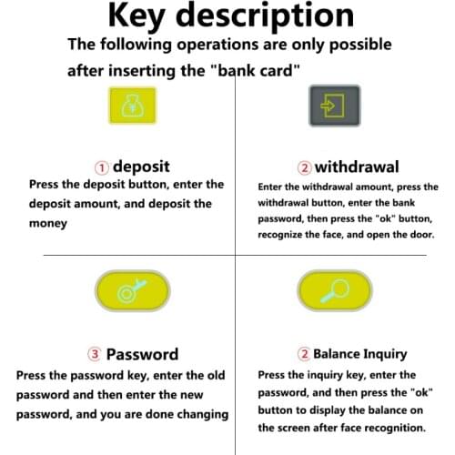 HX5D Mini ATM Money Bank with Electronic Lock Face Recognition For Kids Teens Boys