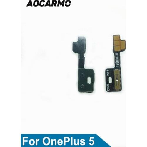 Aocarmo Mute Button Switch Volume Flex Cable For OnePlus 5 A5000 Replacement
