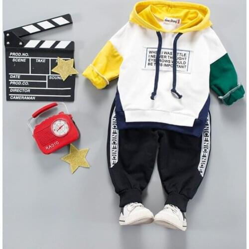 Boy casual clothing set children clothes kids letter set hoodie+pants 2 pcs spring autumn baby boy suit toddler set for 1-4T