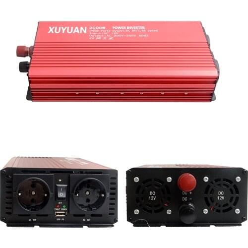 12V to 220v2000w converter for household modified chord wave inverter on board