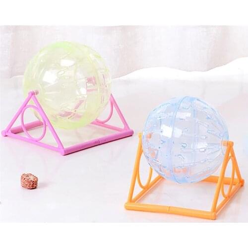 Legendog 1pc Hamster Ball Toy Plastic Hamster Running Ball Animal Exercise Ball With Stand Pet Supplies