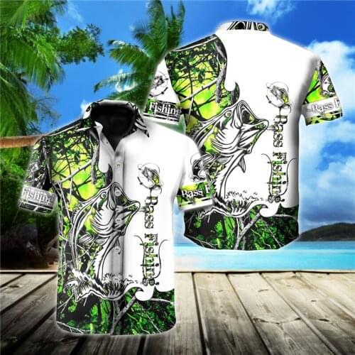 2021 Summer Quality Harajuku Beach New Arrival Men Short-Sleeve Animal Casual Anime Shirt Blouse Loose Surfing Hawaiian-shirt