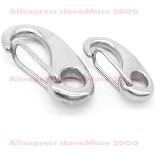 M30 M50 m70 M100 gear lock Outdoor 304 steel Mini Buckle Hang Key Chain Tool Gear Torsion Spring Gate Snap Clip Ti Hooks