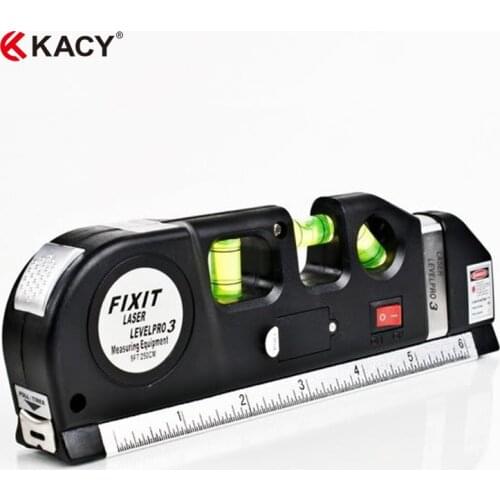 KACY Magnetic Multipurpose Laser Level laser measure Line 8ft+ Measure Tape Ruler Adjusted Standard and Metric Rulers