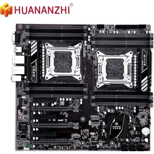HUANANZHI X79-16D dual CPU motherboard supports LGA 2011 REG ECC DDR3 1333 1600 1866MHz SATA3 USB3.0 E-ATX witht VGA