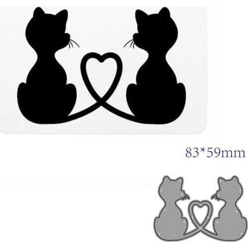 Metal cutting dies cut die mold Animal cat decoration Scrapbook paper craft knife mould blade punch stencils dies