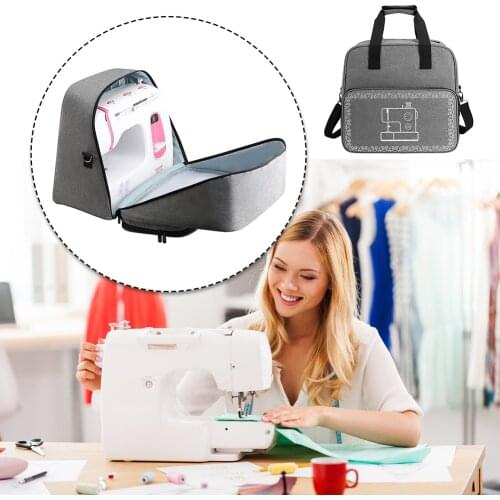 Mini Sewing Machine Handbags Crochet Kit Woolen Yarn Storage Bucket Bags Dustproof Durable Bag Travel Home Organizer