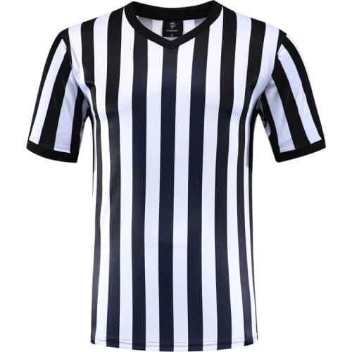 2020 New V Neck Soccer Referee Uniform Football Sports T-Short Sleeve Breathable Training Jersey