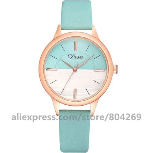 Wholesale Fashion Watch Two Colors Watches Quartz Watch Women Color Matching Ladies Fashion Rose Gold Case Business Watches
