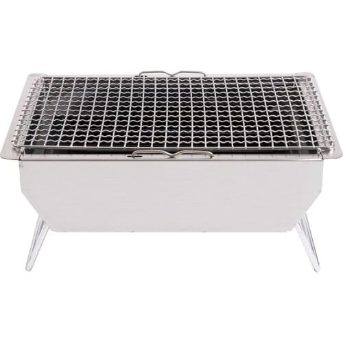 Outdoor Stainless Steel Barbecue Picnic Camping BBQ Grill Portable IGT Grill Charcoal Grill Barbecue Party Cooking Tools