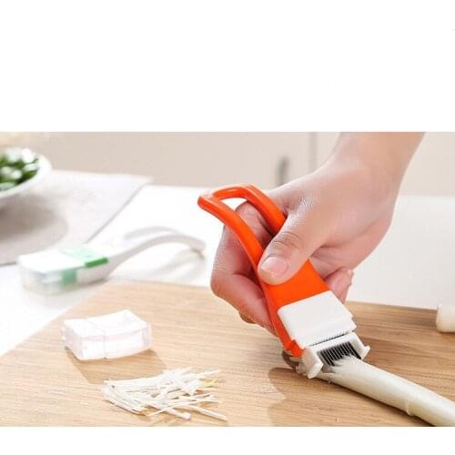 1PC Onion Vegetable Cutter slicer multi chopper Scallion Kitchen knife Shred Tools Slice Cutlery Cooking Tools OK 0472