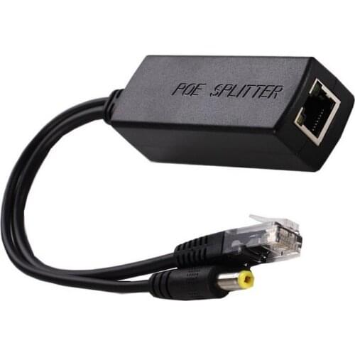 POE Adapter Switch Cable Tape Screened POE Splitter RJ45 Injector Splitter Power supply module 12-48V Separator Combiner
