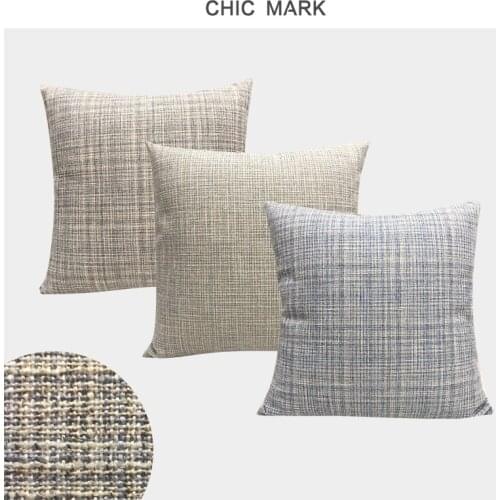 Modern Simple Cushion Cover 45x45cm Home Decorative Throw Pillow Covers Linen Plain Pillows Case for Sofa office Car Pillowcase