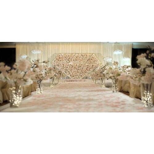 Wedding iron diamond background ornament background screen props wedding site layout