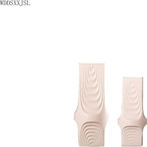 WDDSXXJSL Modern simplicity white square tree pattern ceramic vase decoration home living room flower arrangement vase decor